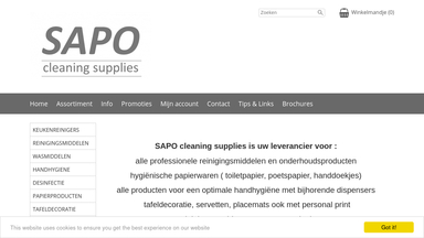 SAPO cleaning supplies